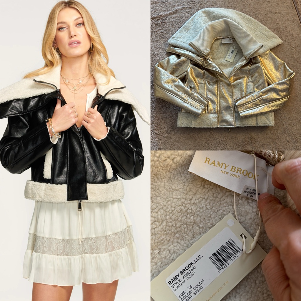 Ramy Brook Montana Jacket In Gold Cream
